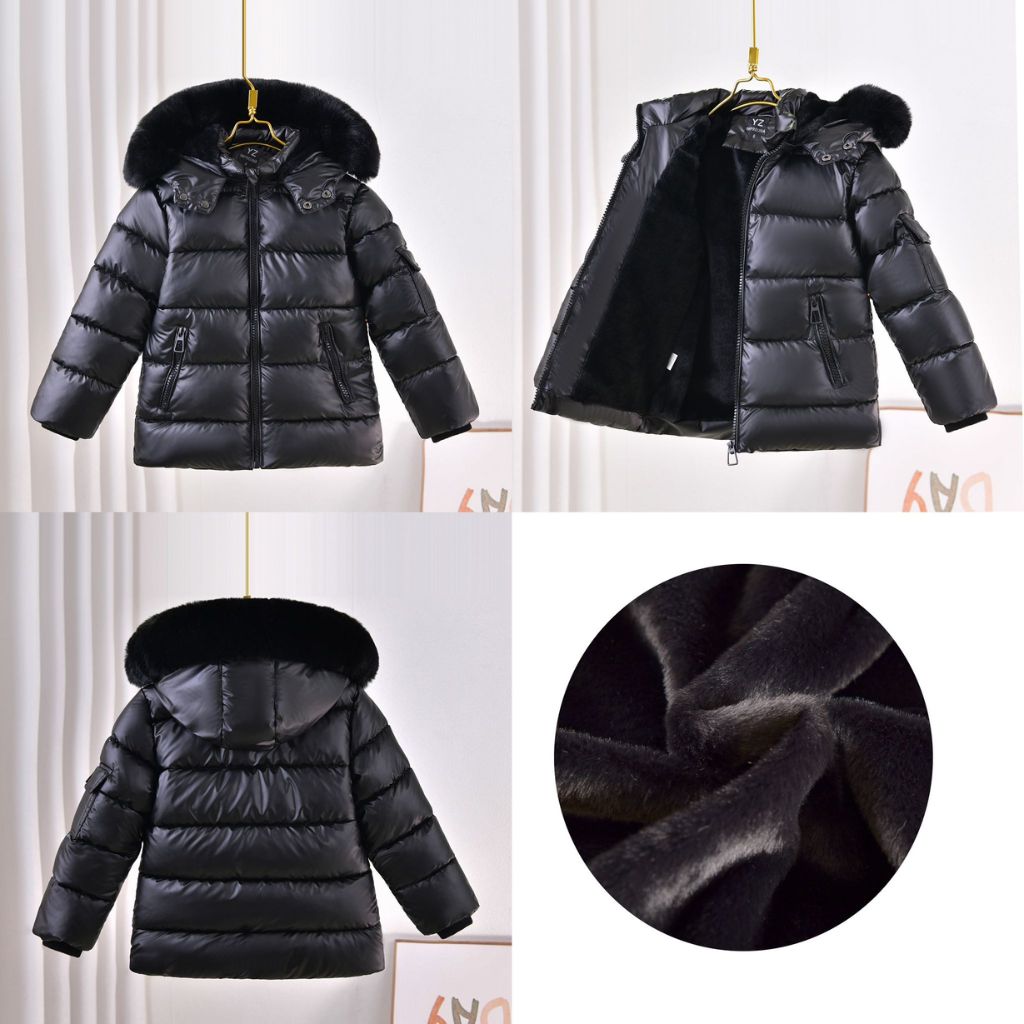 Geaca Neagra de Iarna, Imblanita, pentru Baieti, David