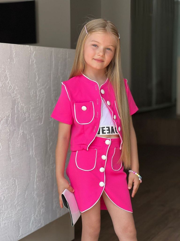 Set Fucsia pentru Fetite Raluca