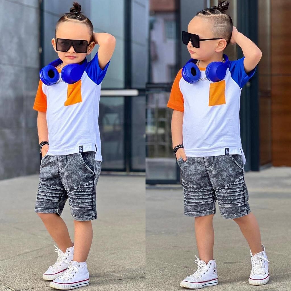 Set Tricou cu Pantaloni Scurti pentru Baieti Alex