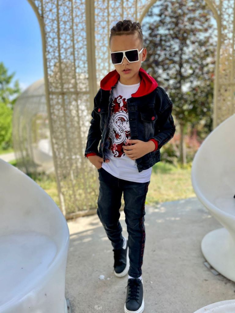 Set Geaca si Pantaloni de Blugi pentru Baieti Radu