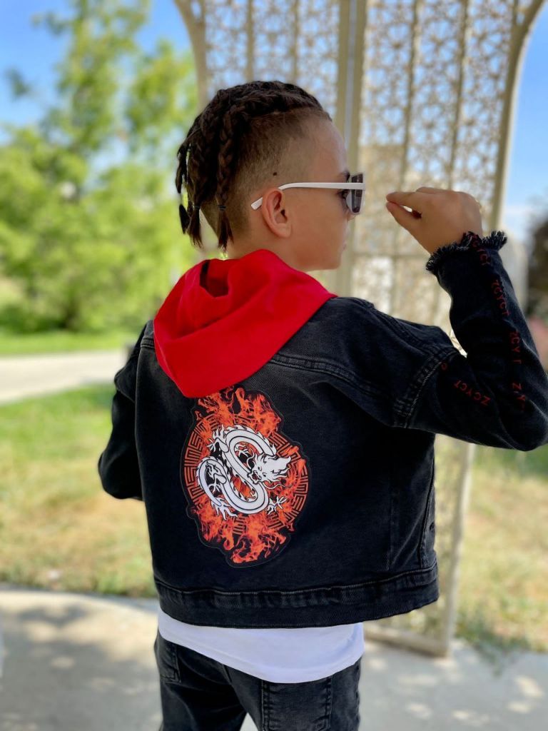 Set Geaca si Pantaloni de Blugi pentru Baieti Radu