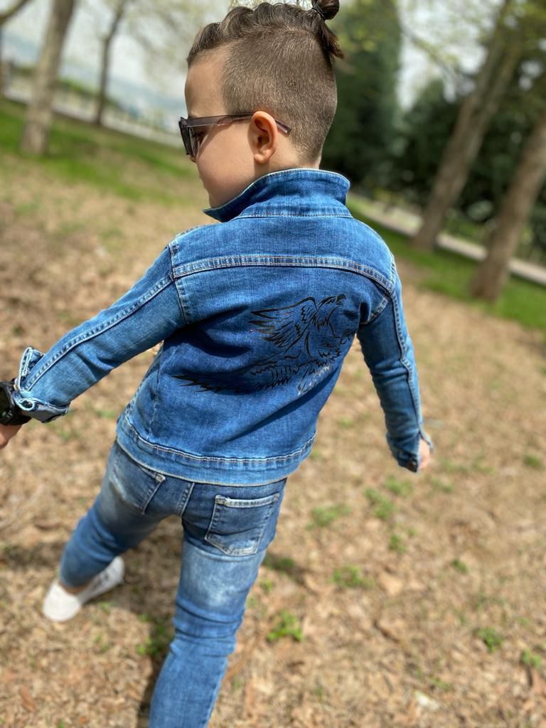 Set Geaca si Pantaloni de Blugi pentru Baieti Vlad