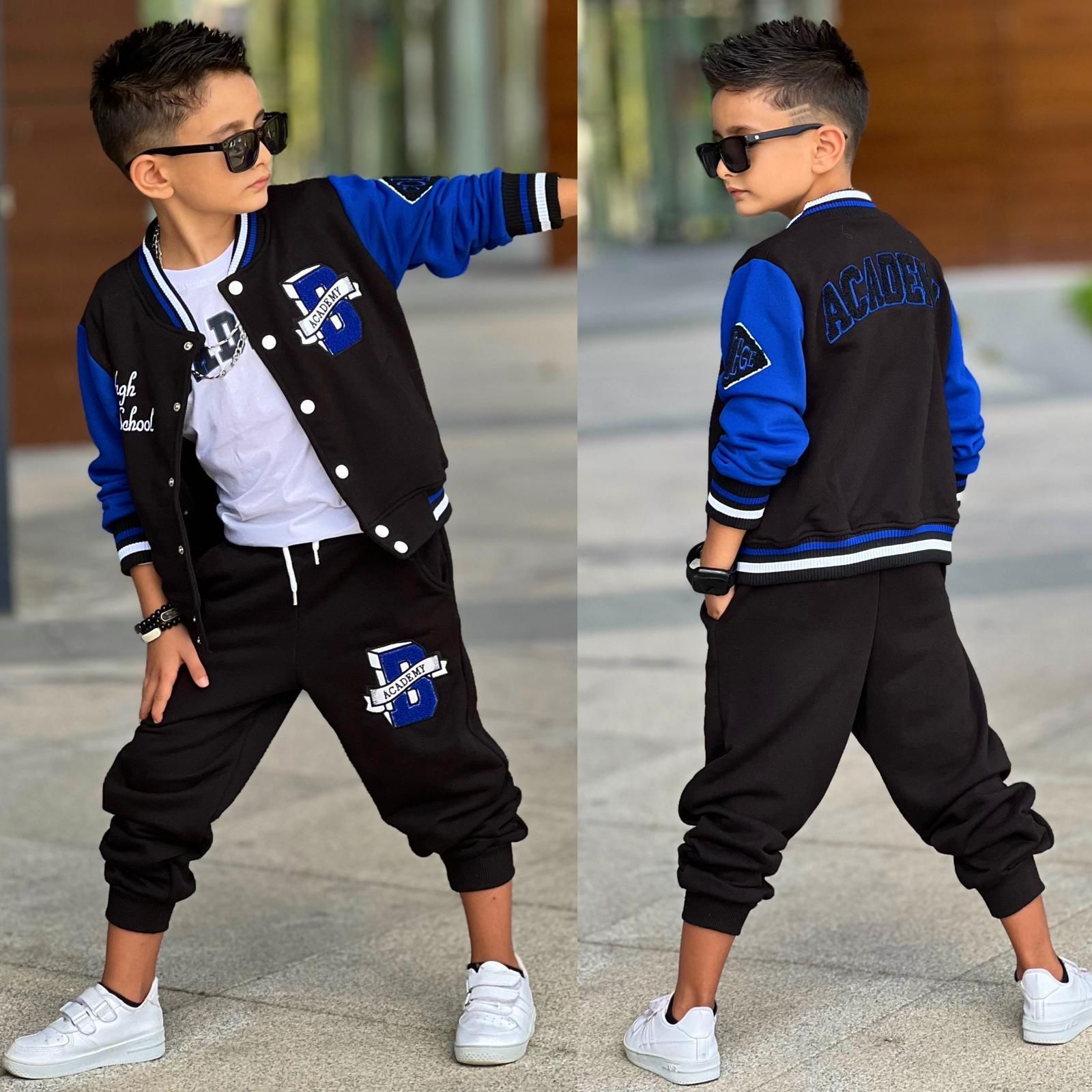 Trening Vatuit, pentru Baieti, 3 piese, din Bumbac, High School Academy