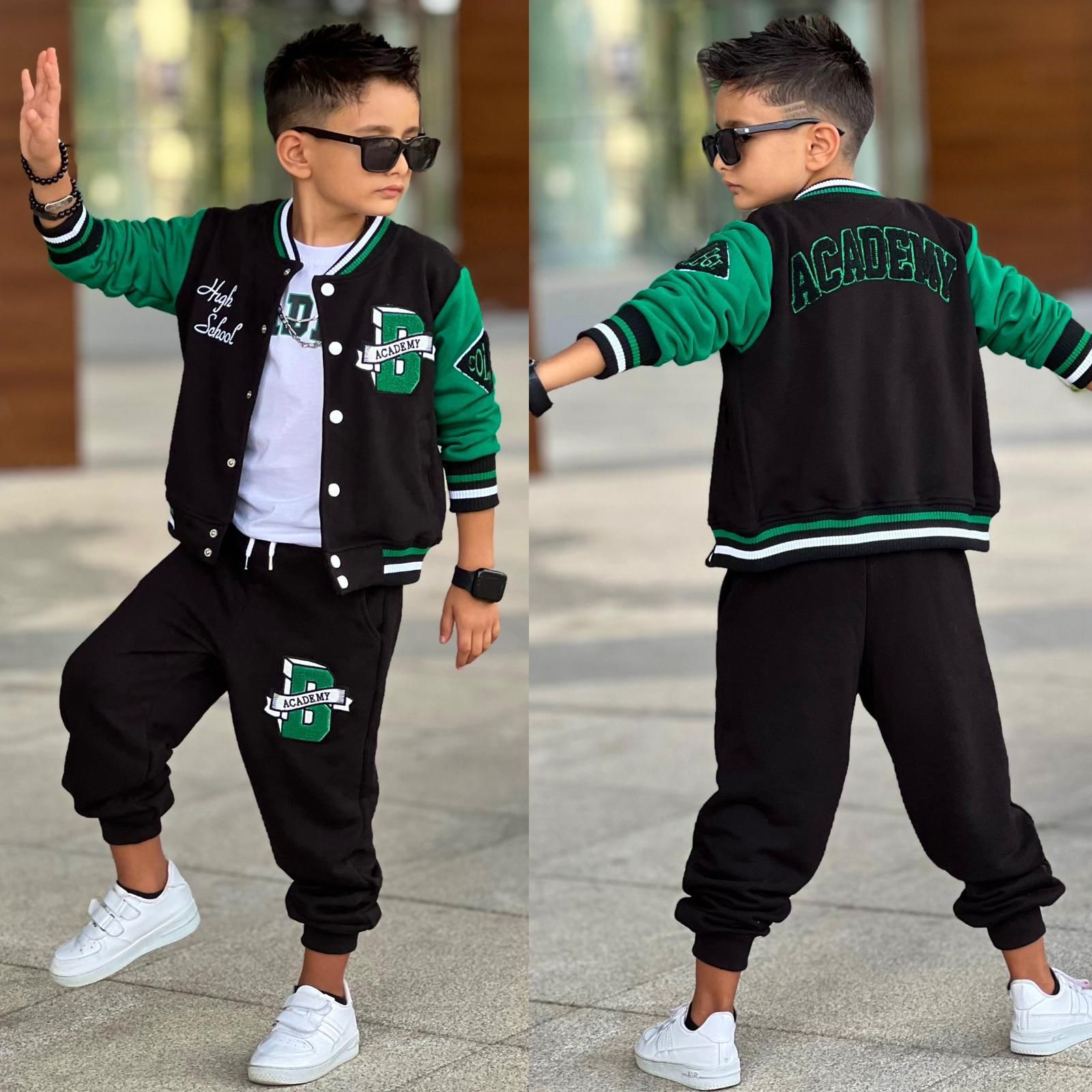 Trening Vatuit, pentru Baieti, 3 piese, din Bumbac, High School Academy