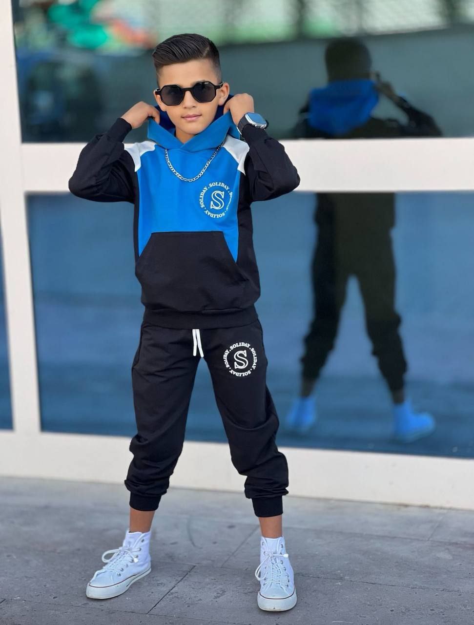 Trening pentru Baieti, din Bumbac, 2 piese, Soliday