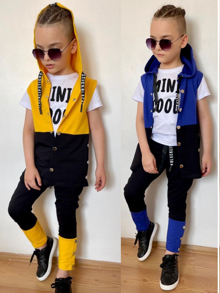 Trening din Bumbac, pentru Baieti, cu Vesta, Minicool