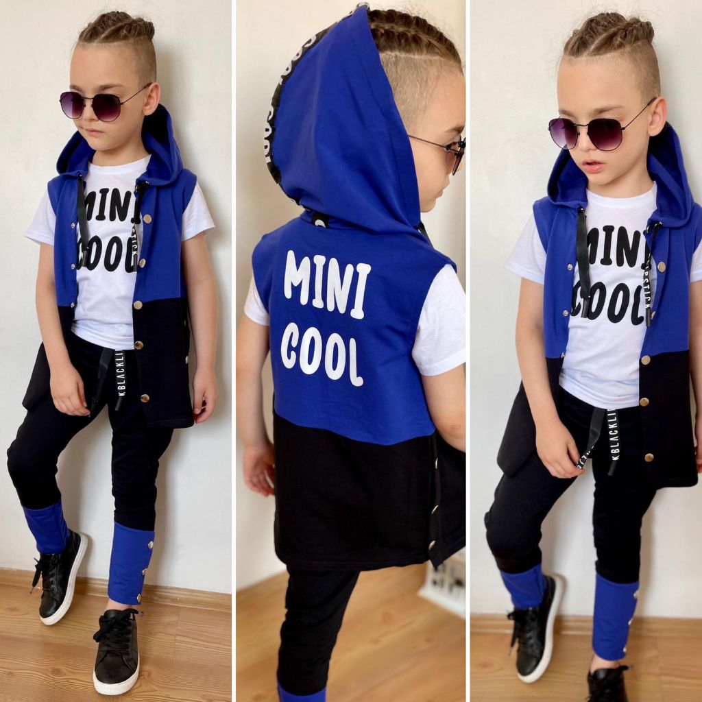 Trening din Bumbac, pentru Baieti, cu Vesta, Minicool