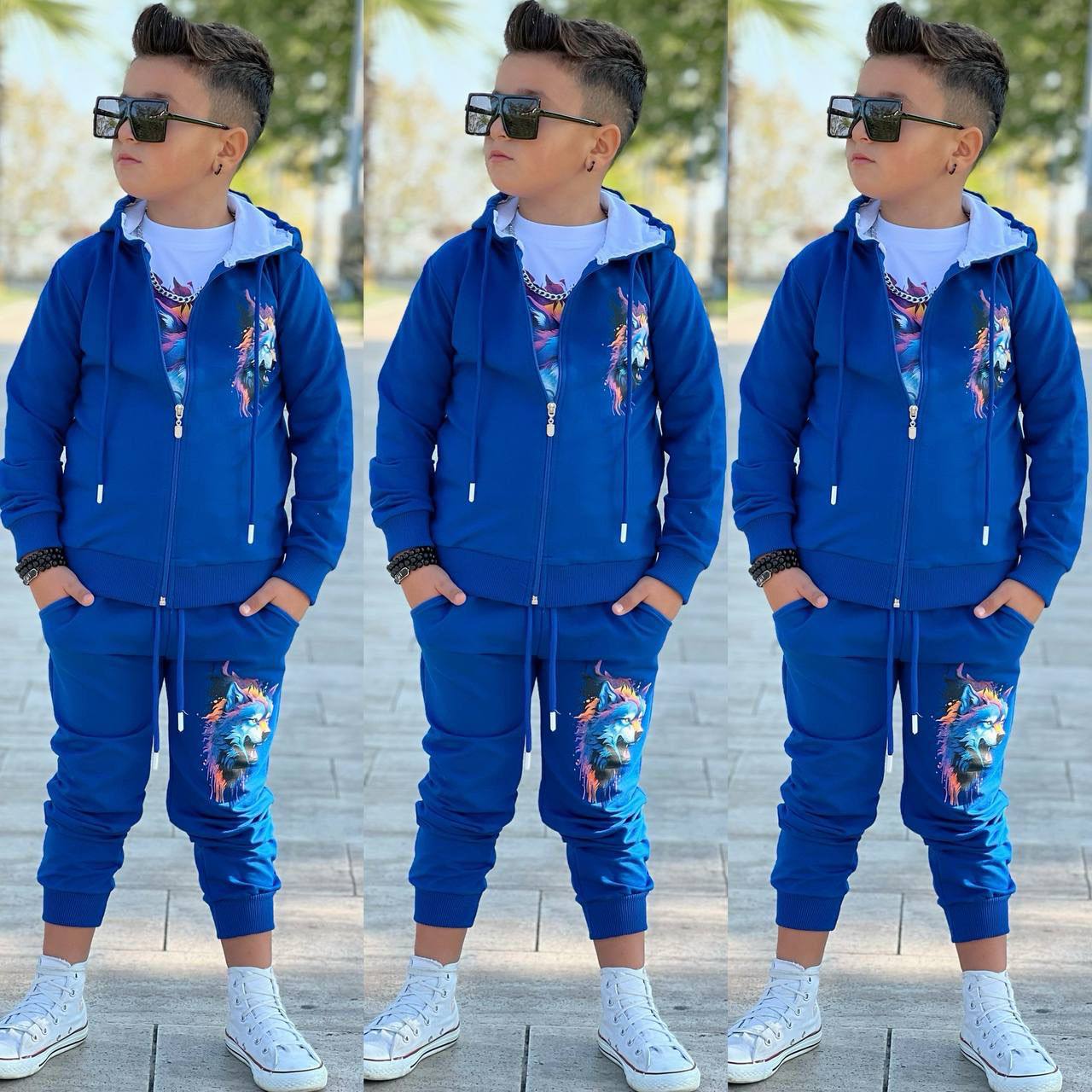 Trening pentru Baieti, 3 piese, din Bumbac, Fire