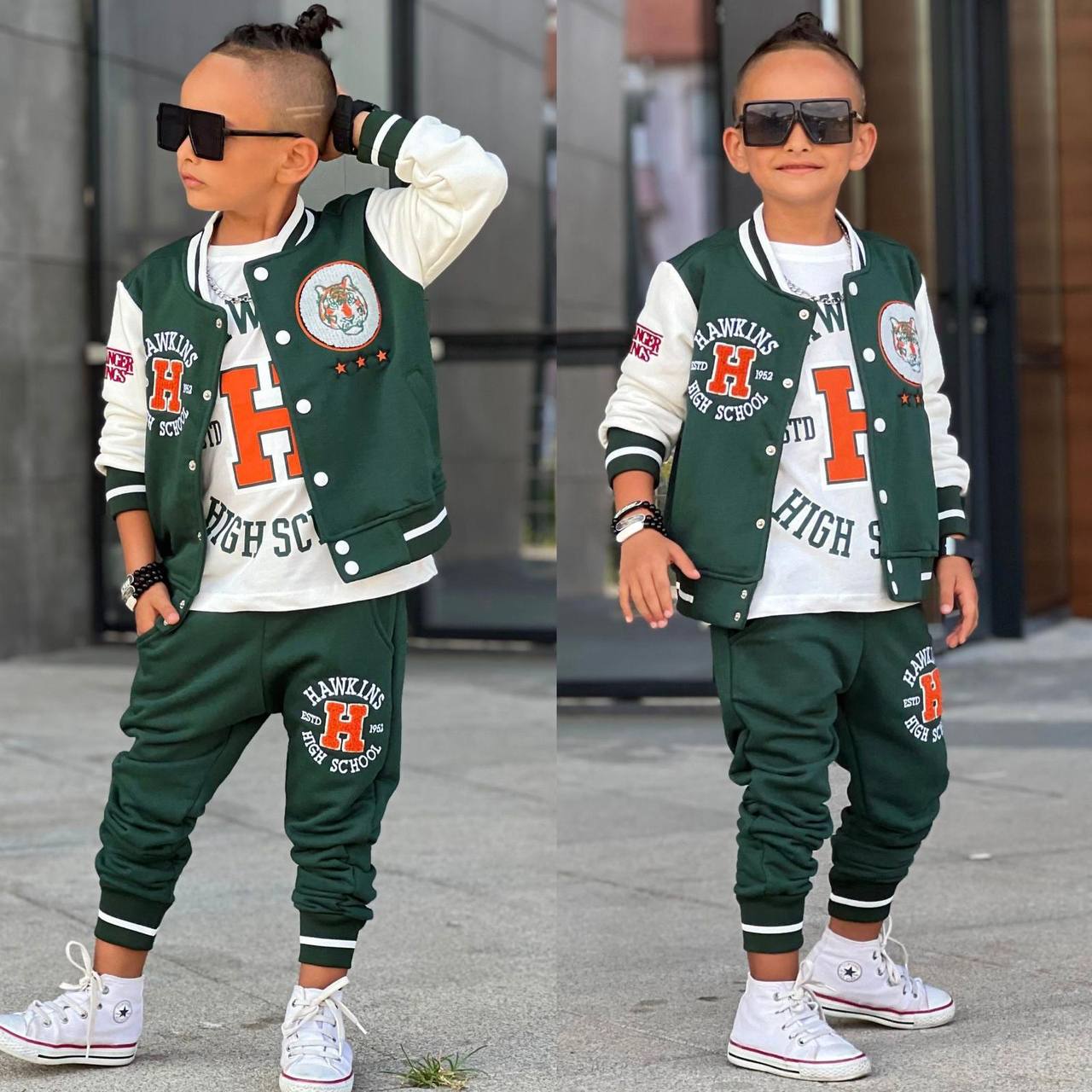 Trening pentru Baieti, 3 piese, din Bumbac, High School