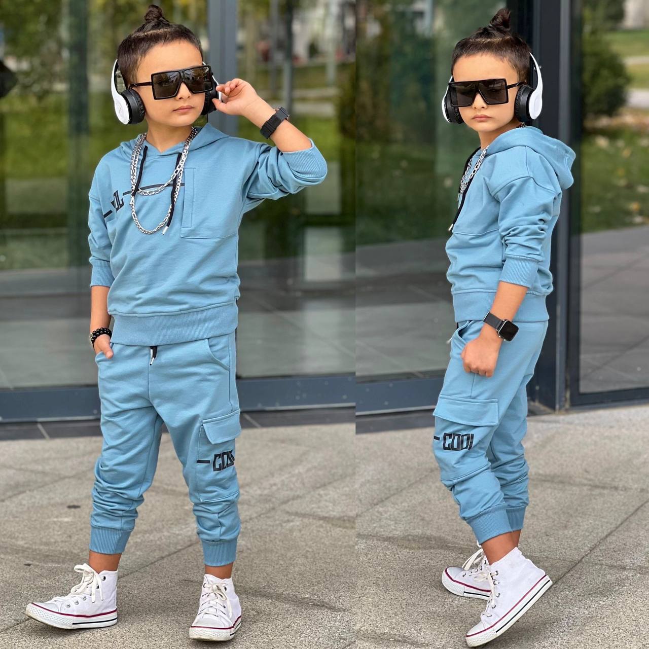 Trening pentru Baieti, din Bumbac, 2 piese, COOL