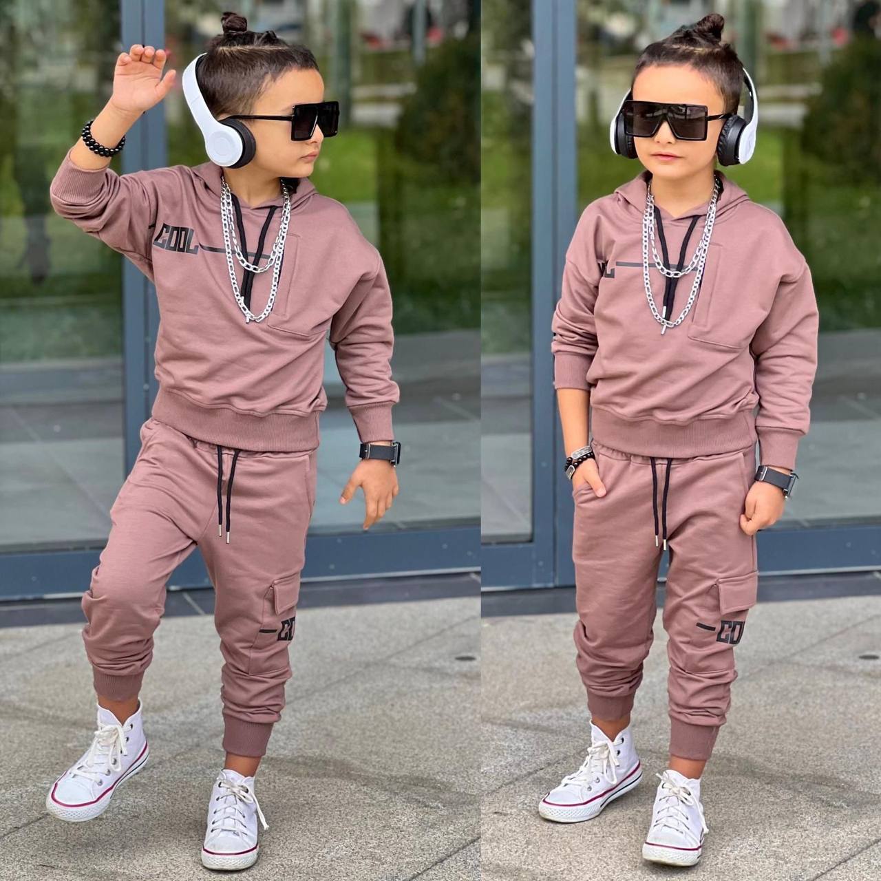 Trening pentru Baieti, din Bumbac, 2 piese, COOL