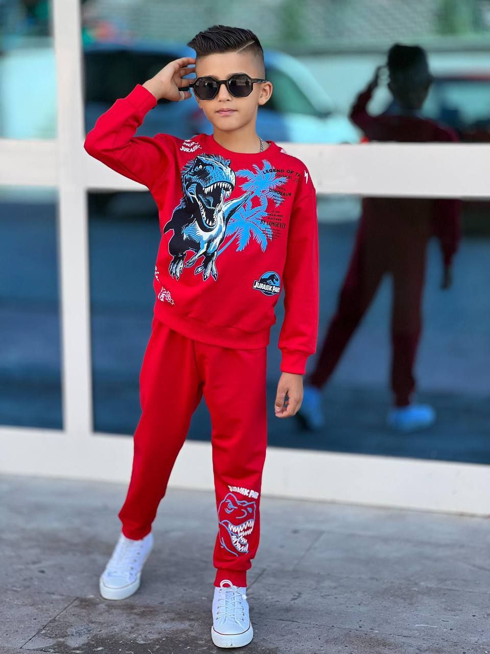 Trening pentru Baieti, din Bumbac, 2 piese, Dino