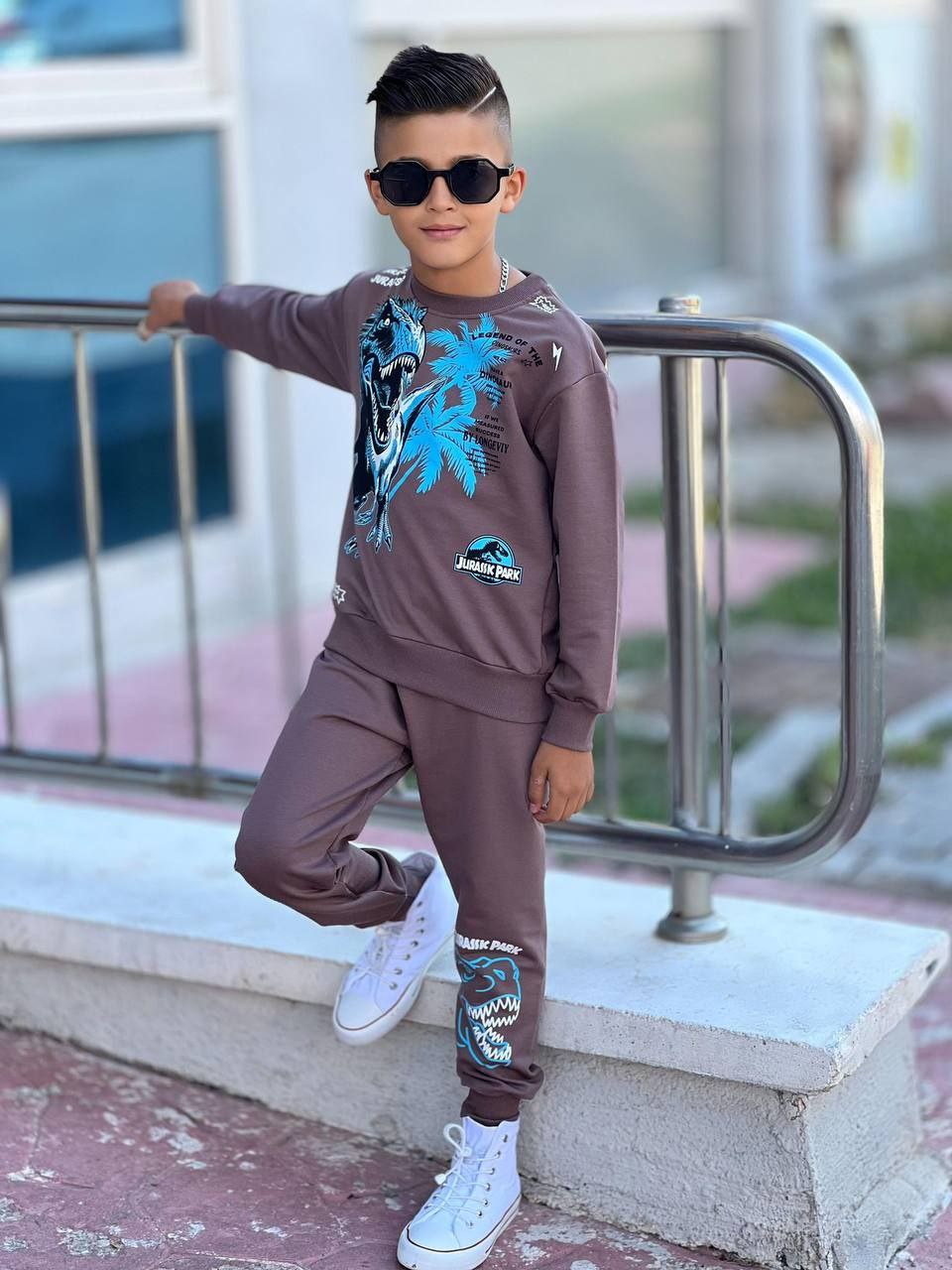 Trening pentru Baieti, din Bumbac, 2 piese, Dino