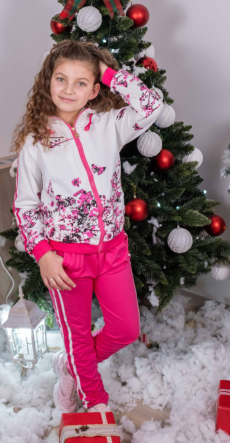 Trening Fetite Bumbac cu Imprimeu Colorat