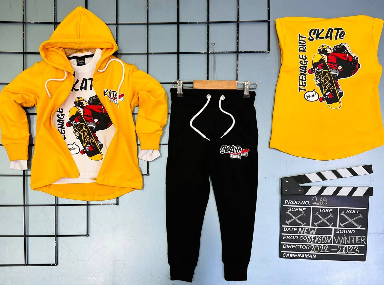 Set 3 Piese Baieti Skate