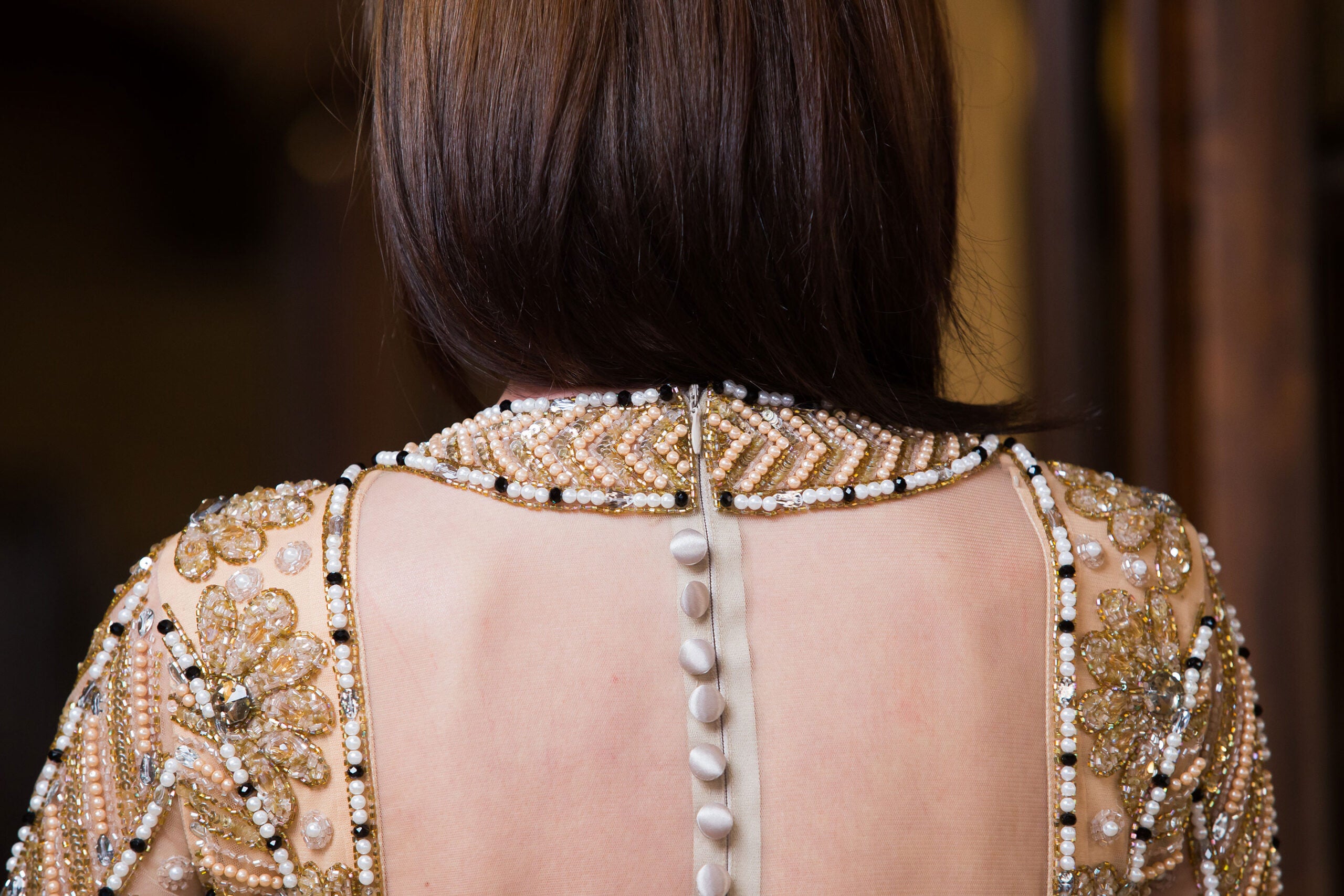 Rochiță unicat Malvera Luxury aurie cu cordon