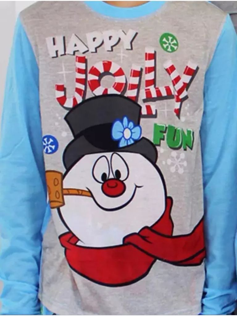 Pijamale COPII de Craciun albastre Happy Jolly