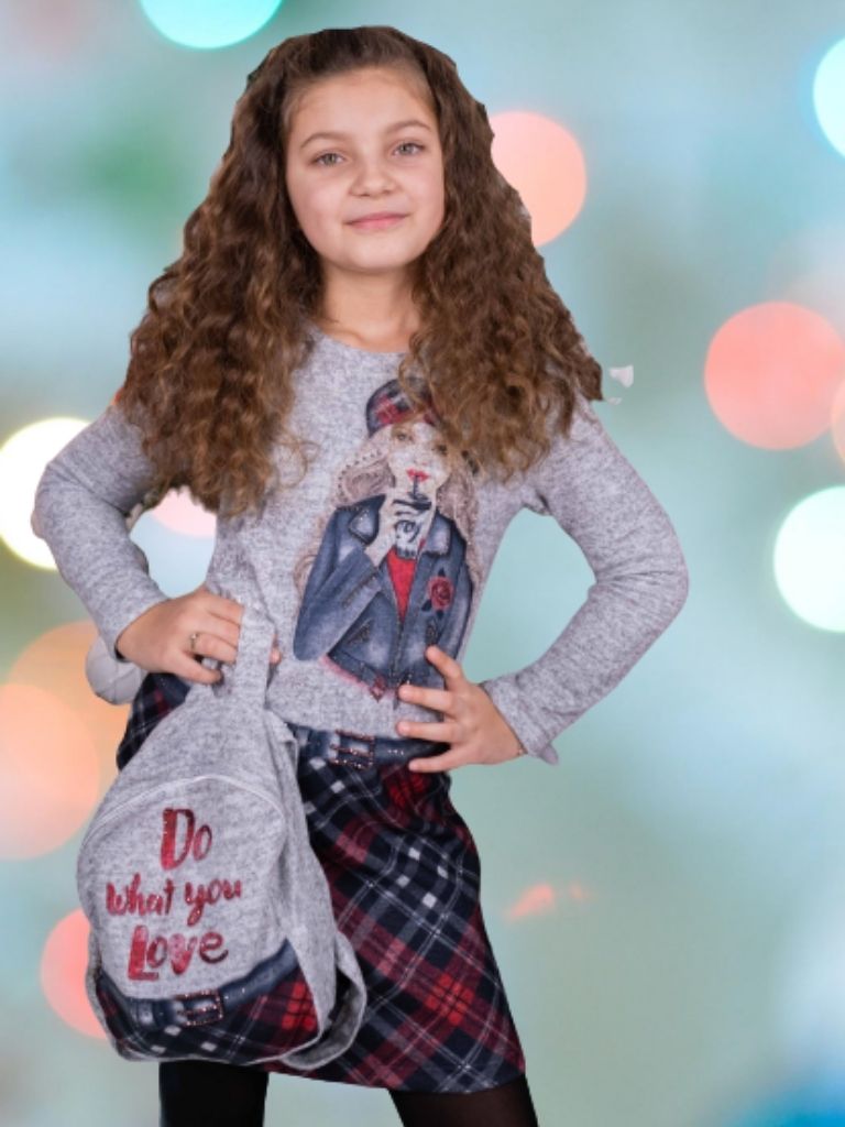 Rochita Do what you love cu rucsacel asortat