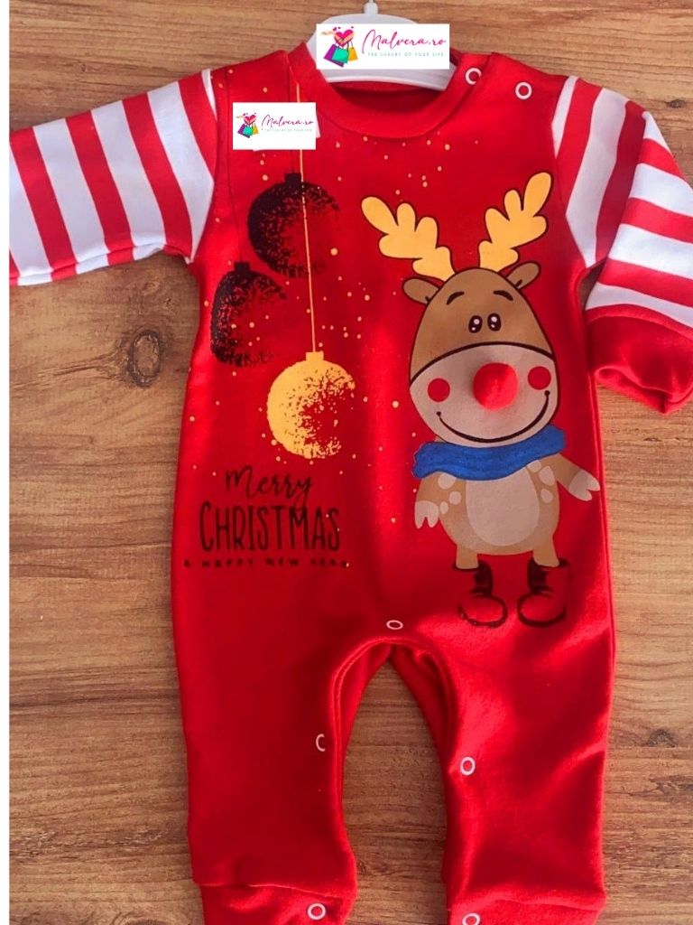 Salopeta pentru bebelusi Merry Christmas