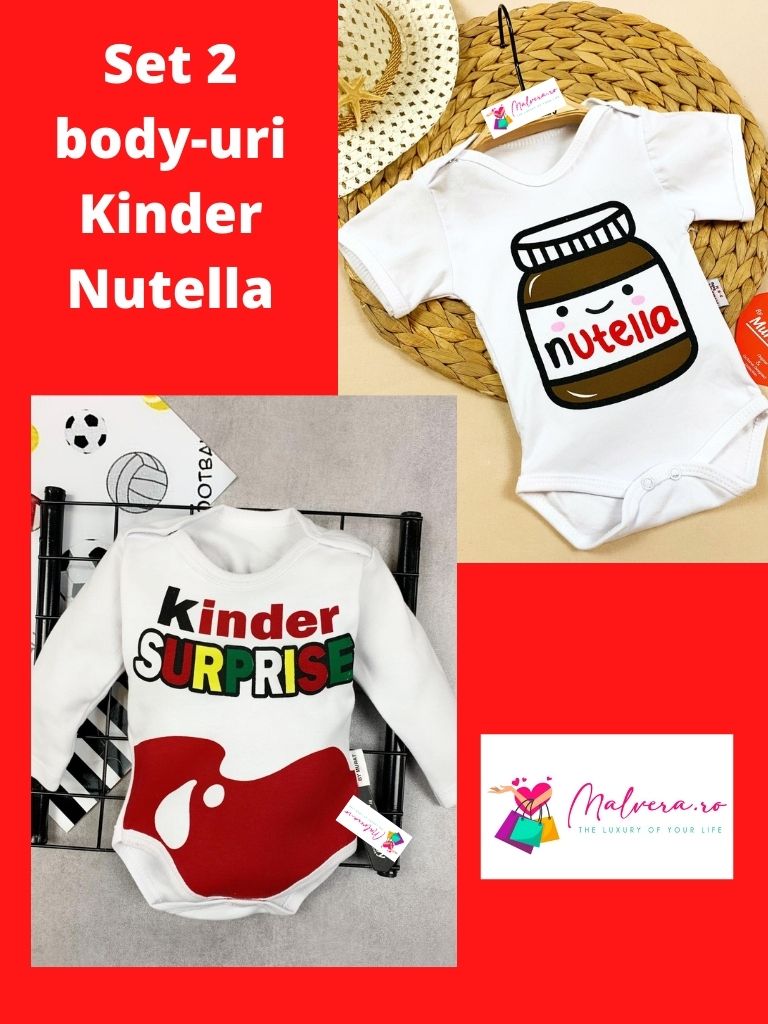 Set 2 body-uri Kinder Nutella