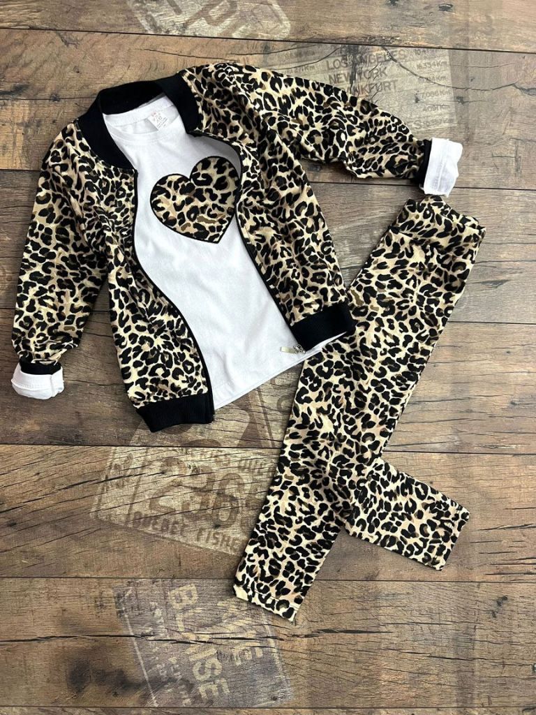 Set 3 piese pentru fetite Animal Print