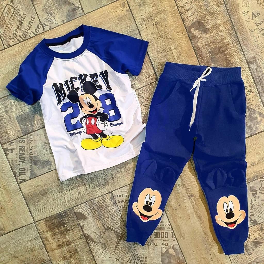 Set baieti 2 piese format din tricou si pantaloni de trening