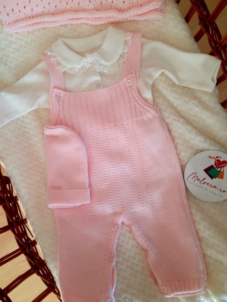 Set botez cadou 4 piese pentru fetite