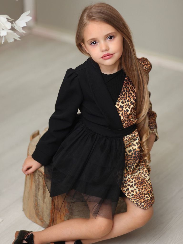 Set Pardesiu si Rochita Animal Print