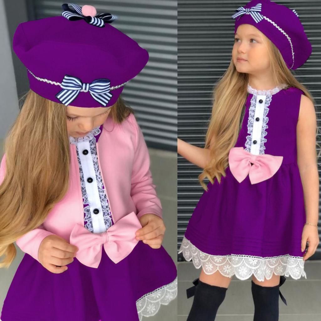 Set Rochita Mov cu Bolero Roz