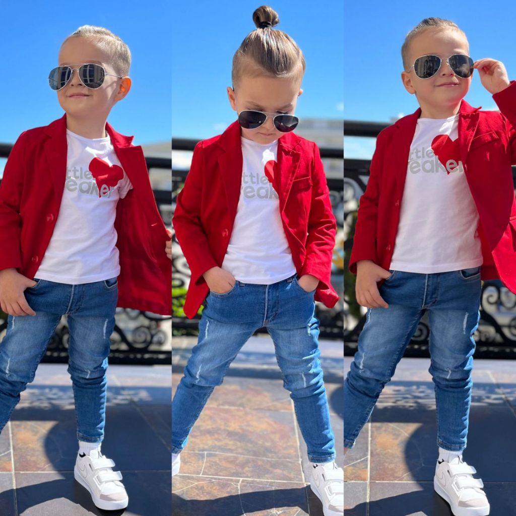 Set Rosu 3 piese Baieti Little Breaker