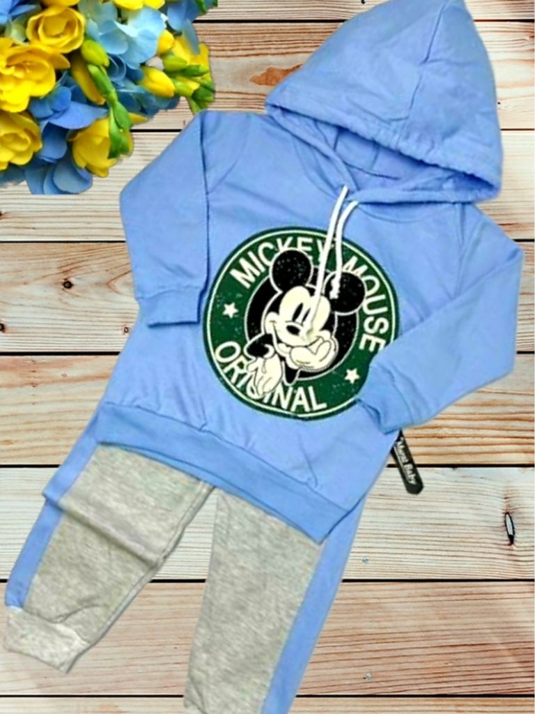 Trening baieti albastru cu imprimeu