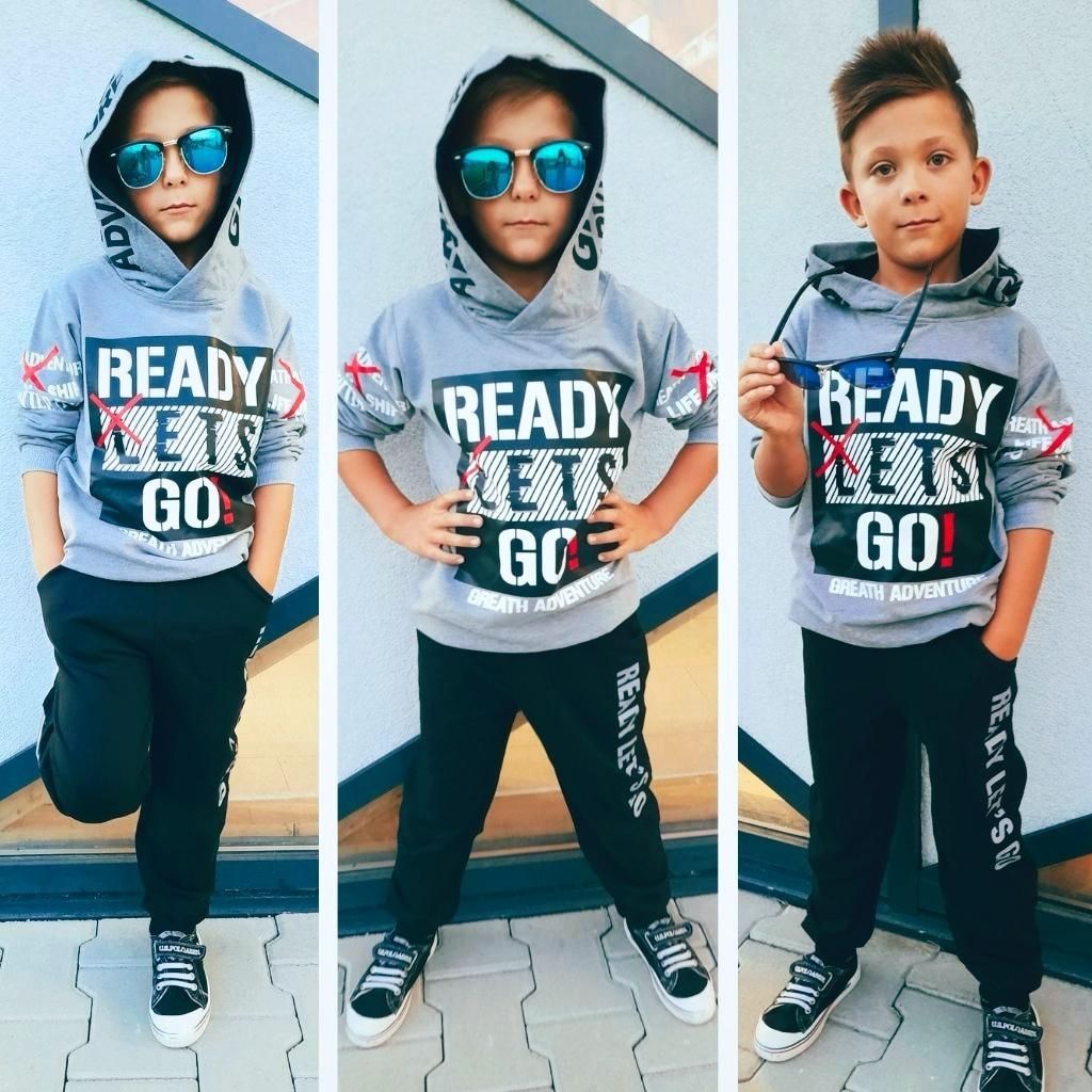 Trening Bumbac Baieti Ready Lets Go