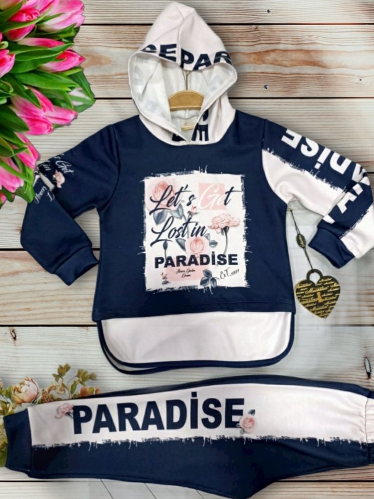 Trening bumbac fetite "Let's get lost in Paradise"