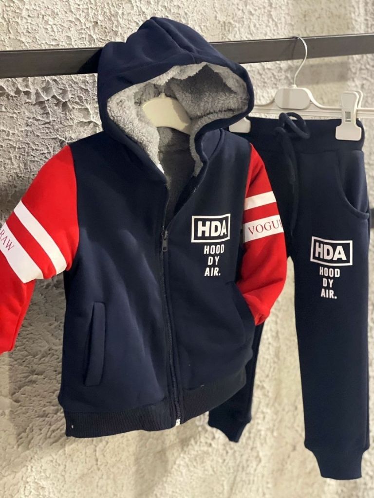 Trening Baieti cu Hanorac Imblanit HDA