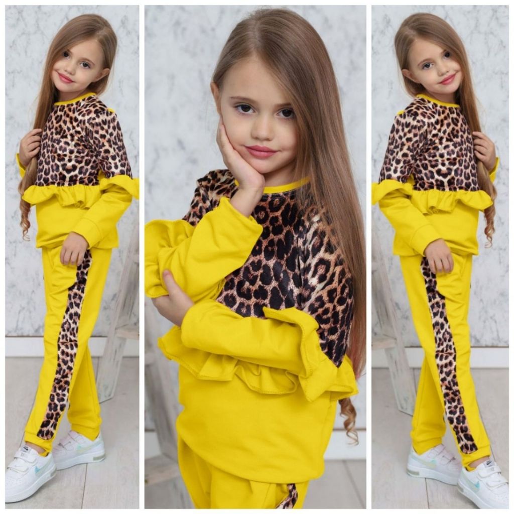 Trening Fetite cu Imprimeu Animal Print