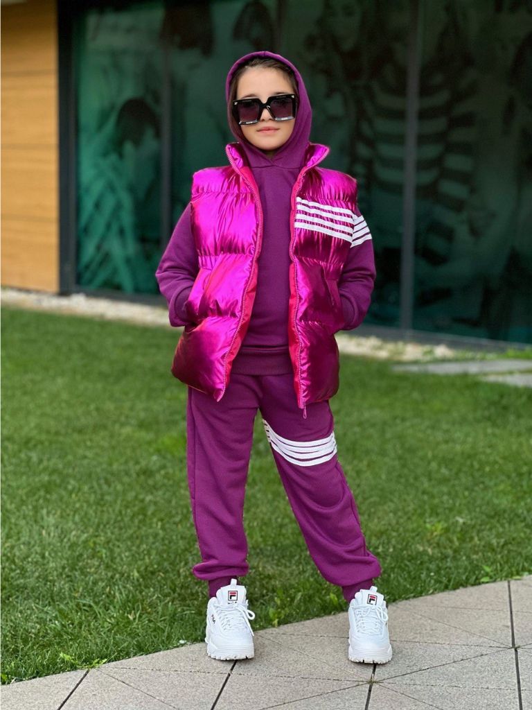 Trening Mov cu Vesta Fucsia