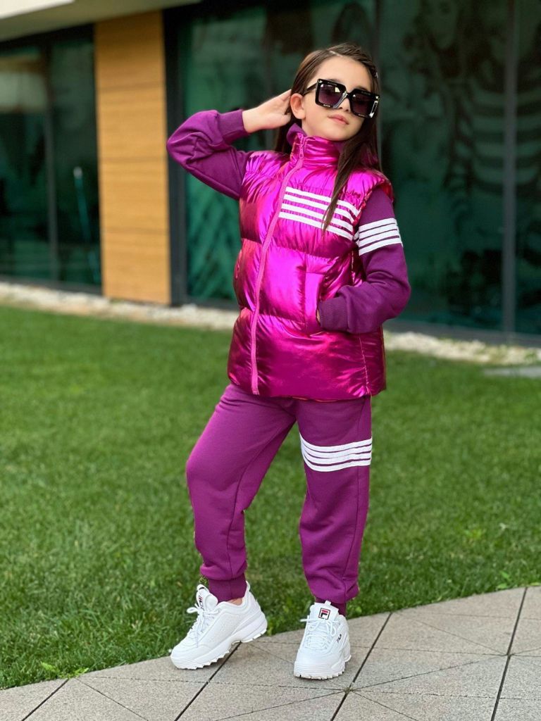 Trening Mov cu Vesta Fucsia