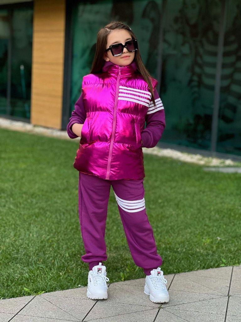 Trening Mov cu Vesta Fucsia