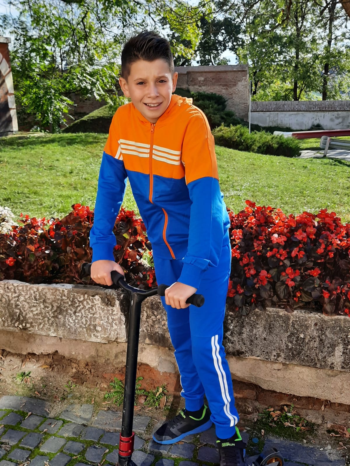 Trening bumbac baieti portocaliu