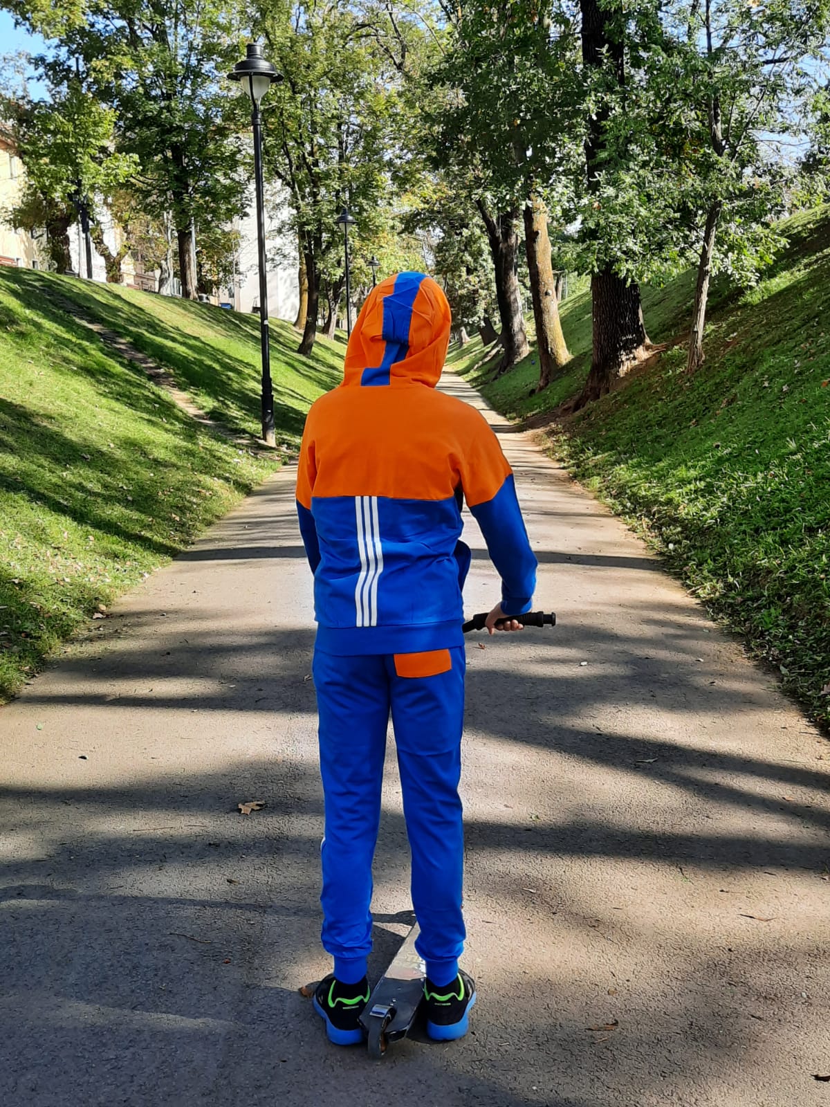 Trening bumbac baieti portocaliu