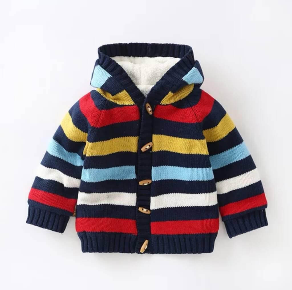 Pulover Baieti Tricotat Imblanit