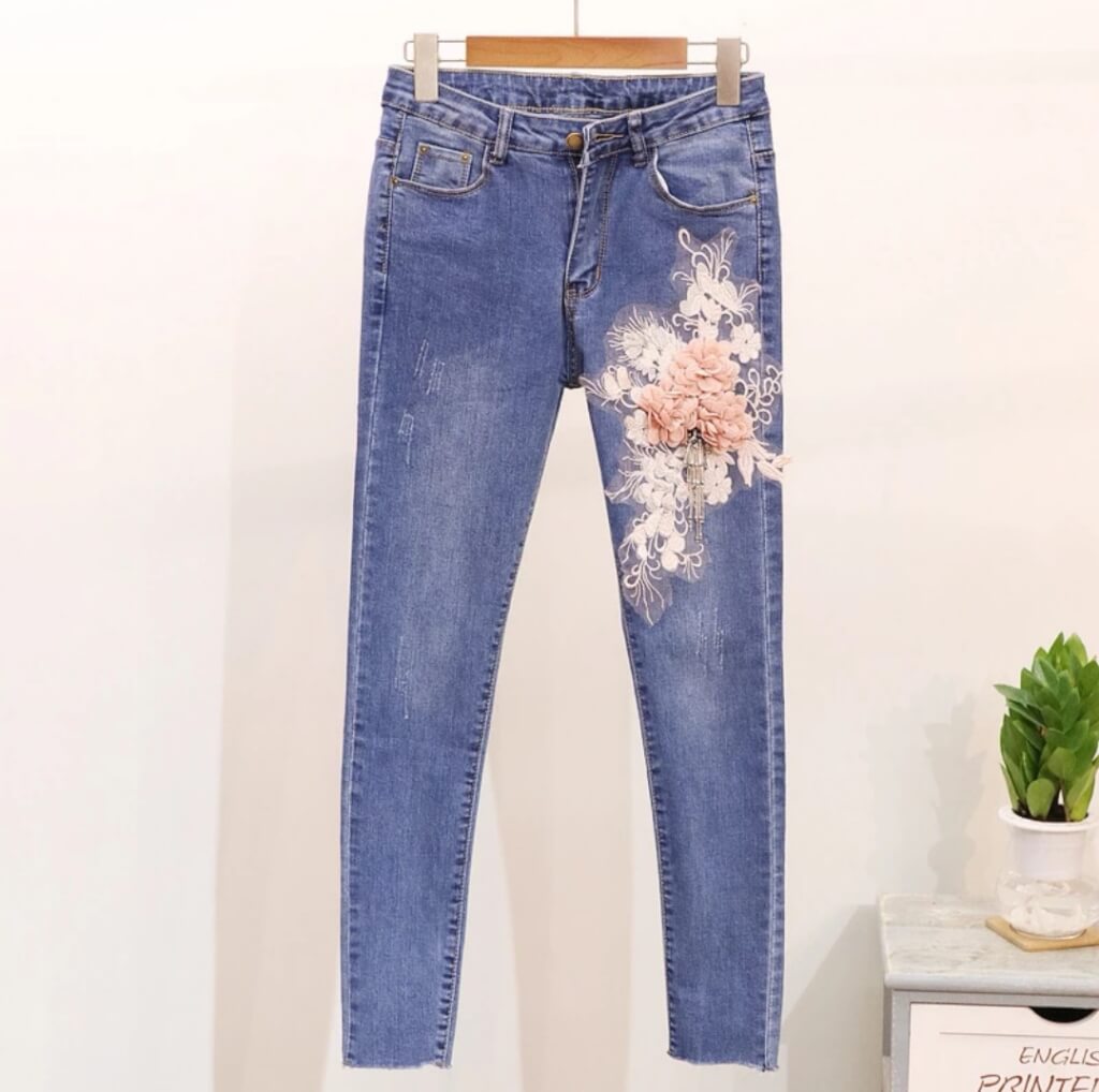 Set blugi cu bluza cu maneca lunga