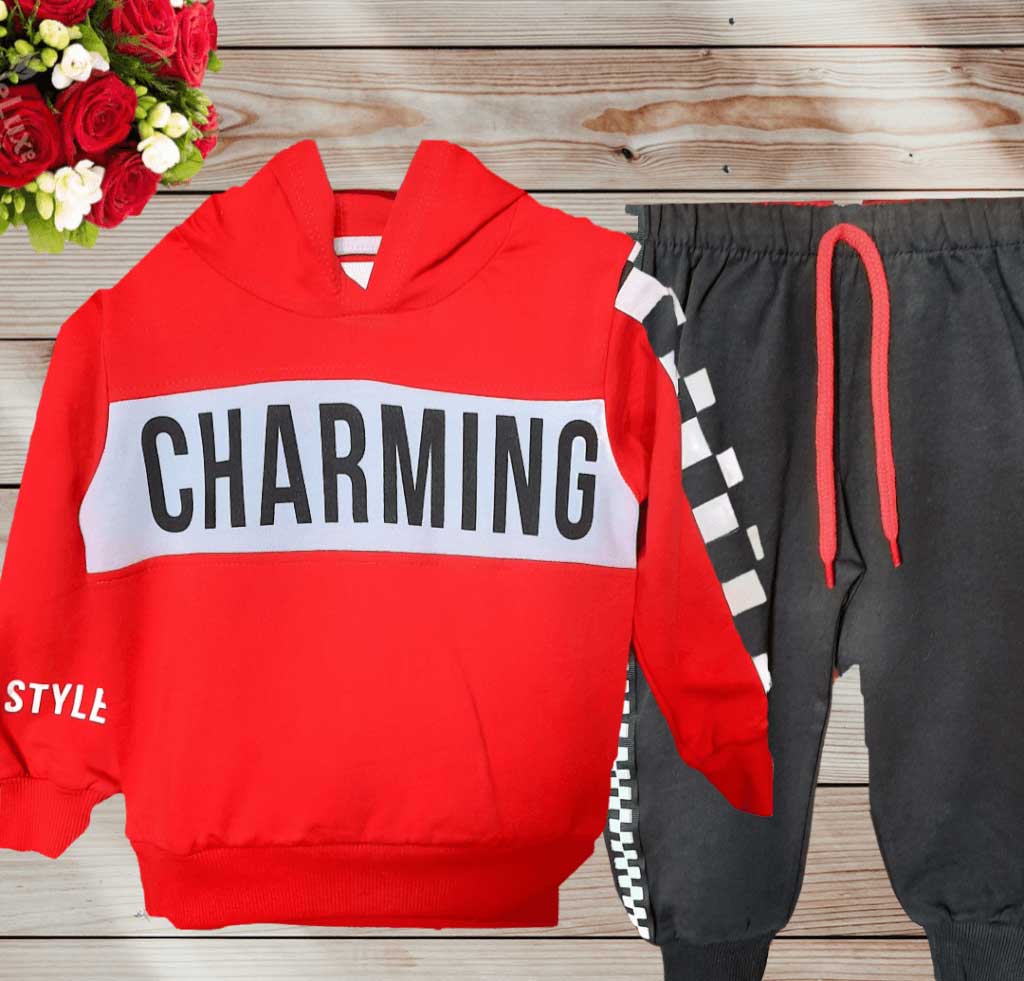 Trening bumbac baieti 2 piese "Charming"