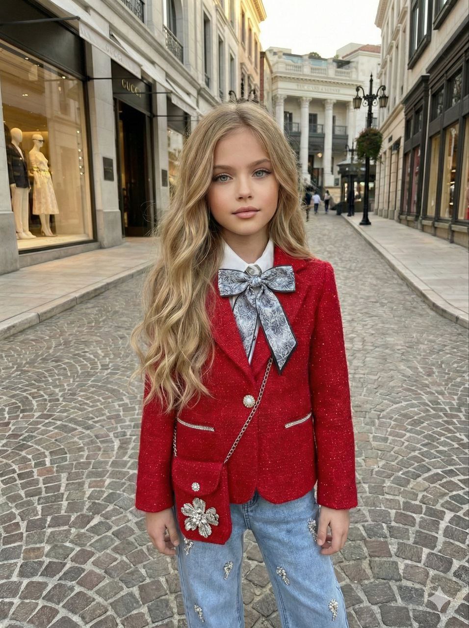 Set pentru Fetite, cu Sacou si Blugi, Luana