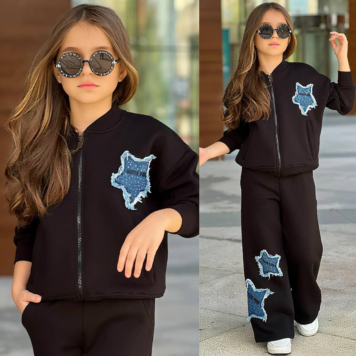 Trening Vatuit, pentru Fetite, 2 piese, din Bumbac, Super Star